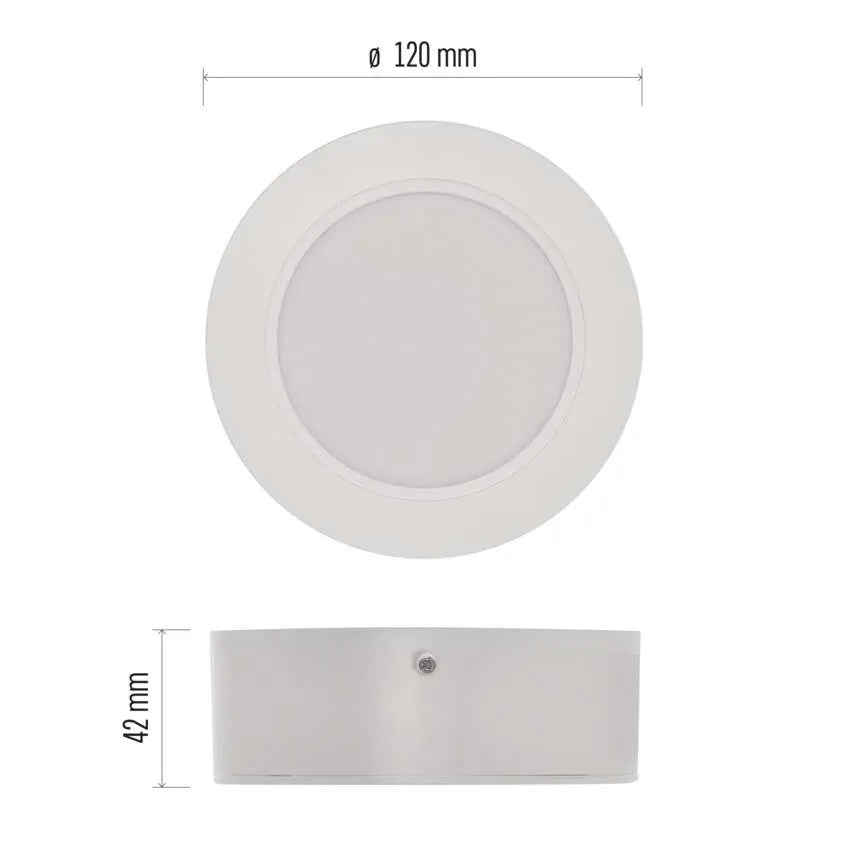 Луна LED DN120 9W 4000K 900lm 120° 25000h IP20 SM RUBIC EMOS, ZM5432