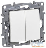 764505 Legrand Сериен ключ 10А с обща захранваща клема Niloe Бяло