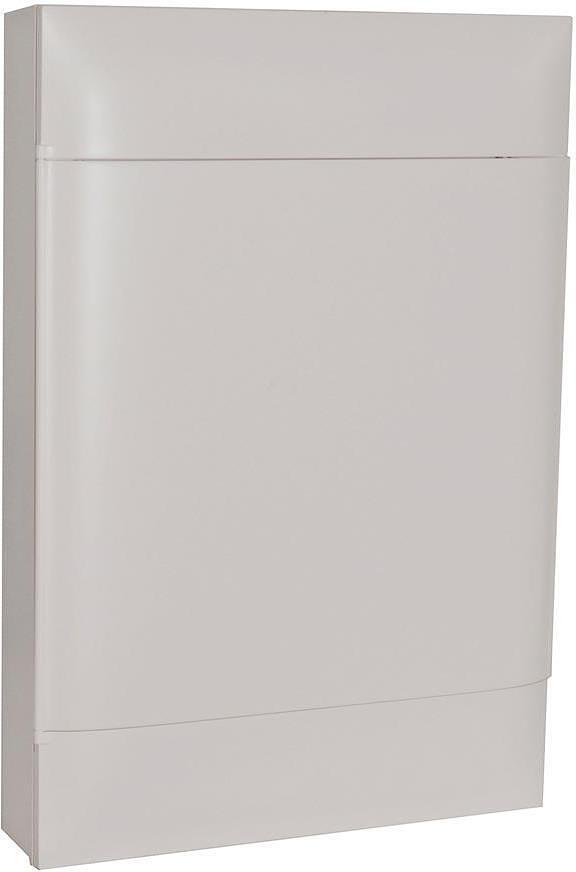 137208 Табло за открит монтаж, 54 (3x18) модула, бяла врата, PE+N шини, Practibox S, Legrand