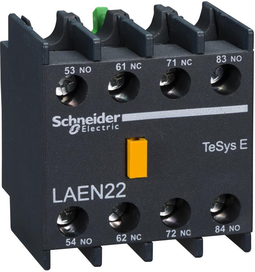 Блок помощни контакти EasyPact TVS 2NO-2NC челен монтаж SE, SCHNEIDER ELECTRIC НИСКО НАПРЕЖЕНИЕ, LAEN22