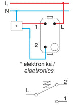 Бутон NO/NC 16A цвят Хром Edge TEM, SP61PC