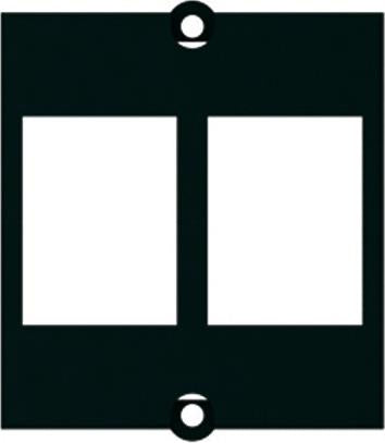 Модул CM за 2х Keystone, метален, цвят Черен, Bachmann, BACHMANN, B917.061