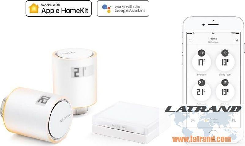 Смарт Стартов пакет - Термоглави за радиатори Smart, централно отопление Netatmo Pro от Legrand - NVP-PRO