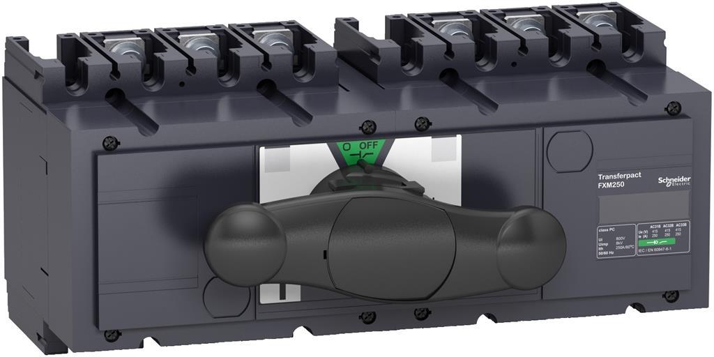 Товаров превключвател INS250 250A 3P I-0-II с ръкохватка SE, SCHNEIDER ELECTRIC НИСКО НАПРЕЖЕНИЕ, 31146