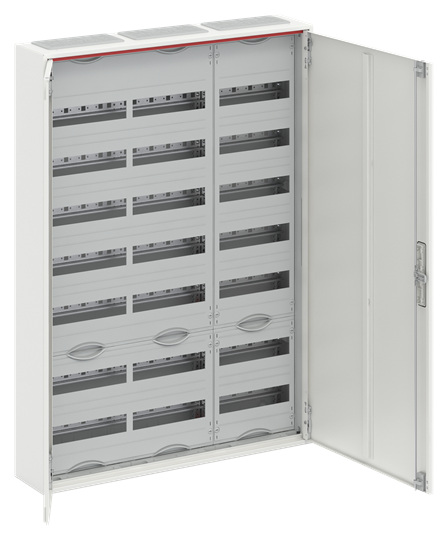 Табло за открит монтаж ComfortLine 7х36мод. CA37V с две плътни метални врати IP44 и Н и РЕ клеми ABB, 2CPX052193R9999