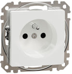 Контакт френски стандарт с детска защита авт. цвят Бял Sedna SE, SCHNEIDER ELECTRIC, SDD111012