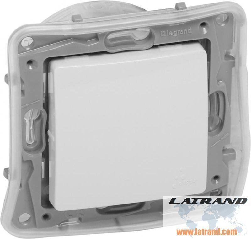 Бутон противовлажен IP44 цвят бял Niloe Legrand - 764515