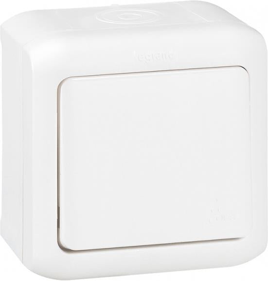 Еднополюсен ключ IP44 oткрит монтаж цвят Бял Forix Legrand, LEGRAND, 782360