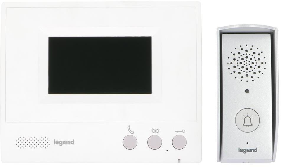 Видео-домофон комплект Basic 4.3" дисплей и входен панел 4f Legrand, LEGRAND, 369560
