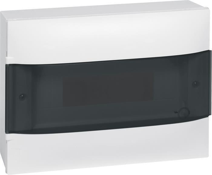 LEGRAND - Табло за открит монтаж 12 мод. Practibox S с прозрачна врата и Н и РЕ клеми 135211