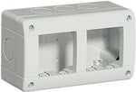 Кутия цвят Сив IP 40 2+2 модула LL Bticino, BTICINO, 24404/2