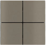 Лицев панел за 4 бутона 40x40 FF Metal Nickel EKINEX, EK-TQQ-GBR