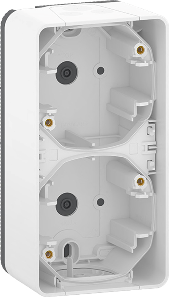 Конзола двойна вертикална IP55 цвят Бял Mureva SE, SCHNEIDER ELECTRIC, MUR39912