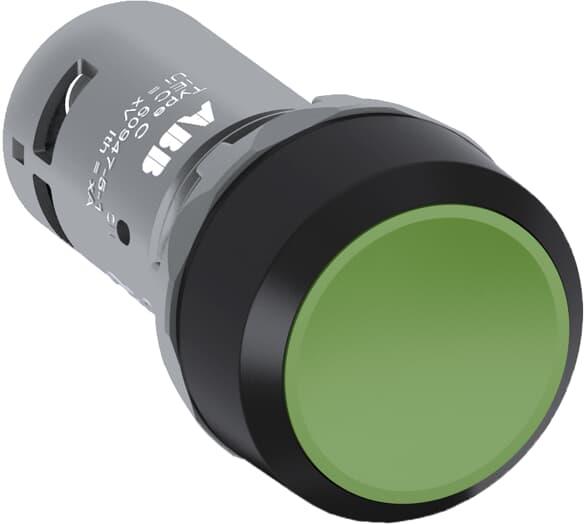 Бутон зелен CP1-10G-10 1NO пластмасов ринг Ø22mm Compact ABB, 1SFA619100R1012