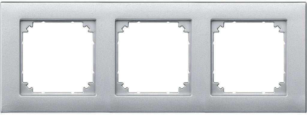 Рамка 3х цвят Алуминий M-Plan System M Merten SE, SCHNEIDER ELECTRIC, 486360