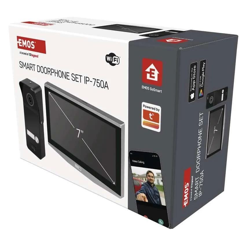 Видео-домофон комплект 7" дисплей и входен панел с RFID четец IP-750A Wi-Fi GoSmart EMOS