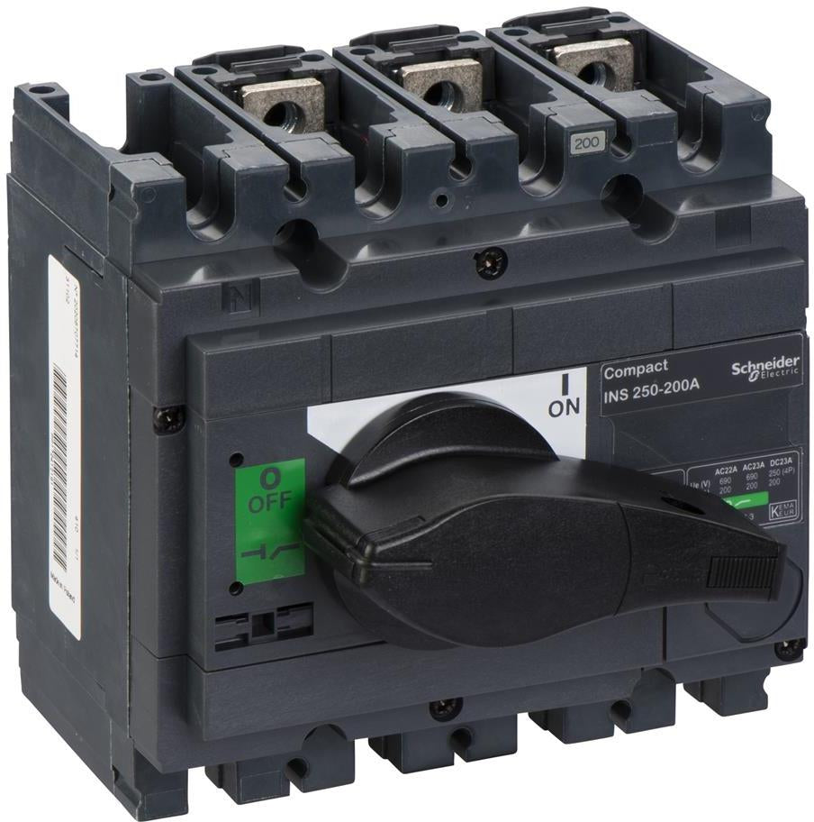 Товаров прекъсвач INS250 3P 200A с ръкохватка SE, SCHNEIDER ELECTRIC НИСКО НАПРЕЖЕНИЕ, 31102
