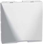 Празен модул с отвор Ø9.5мм 2 мод. цвят Бял Light Now Bticino, BTICINO, YW4953M2