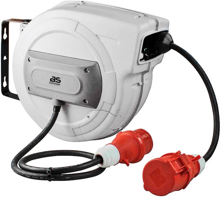 Макара трифазна 15m H07RN-F 5G2.5mm2 IP44 1х 3P+N+Е 16A AS-Schwabe, AS - SCHWABE, AS12649