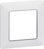 Рамка 1х цвят Бяла с хром Valena Life Legrand, LEGRAND, 754031
