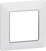 Рамка 1х цвят Бяла с хром Valena Life Legrand, LEGRAND, 754031