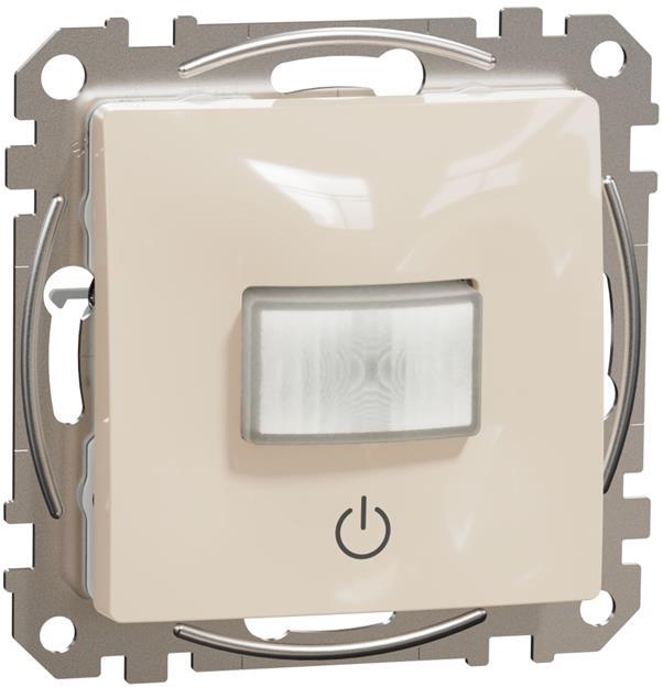 Датчик за движение PIR, 160°, обхват 8m @ h=1.2m, LED ≤ 200W, изисква неутрала, цвят Крем Sedna SE, SCHNEIDER ELECTRIC, SDD112504