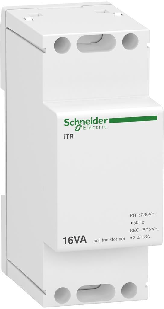 Модулен звънчев трансформатор Acti 9 iTR 16VA 8…12V 2 мод. SE, SCHNEIDER ELECTRIC НИСКО НАПРЕЖЕНИЕ, A9A15212