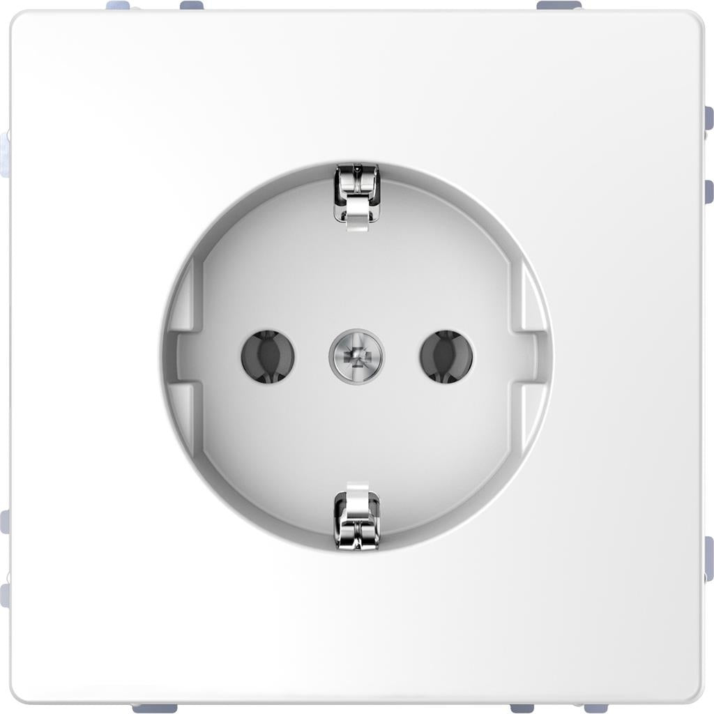 Контакт шуко с лицев панел и Д.З. цвят Лотус System Design Merten SE, SCHNEIDER ELECTRIC, MTN2300-6035