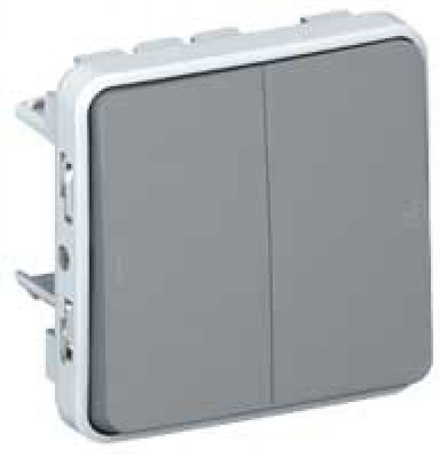 Сериен ключ за вграждане IP55 цвят Сив Plexo Legrand /до изчерпване/, LEGRAND, 69525