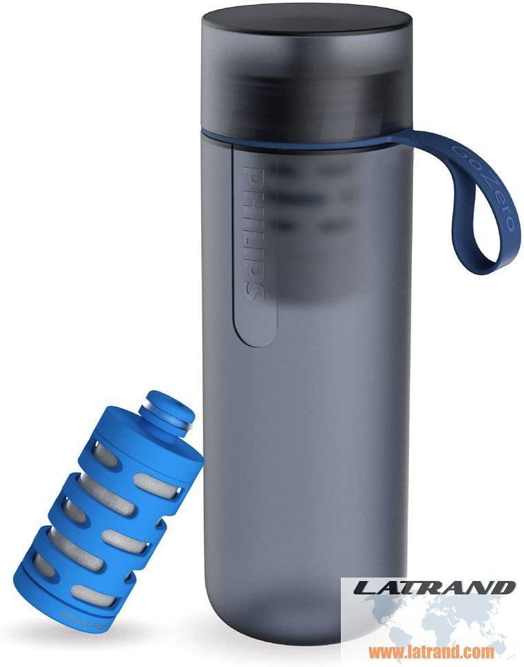 БУТИЛКА ЗА ХИДРАТАЦИЯ С ФИЛТЪР ЗА ПРЕЧИСТВАНЕ НА ВОДАТА PHILIPS GOZERO FITNESS AWP2712BLR/10, СИНЯ - AWP2712BLR/58
