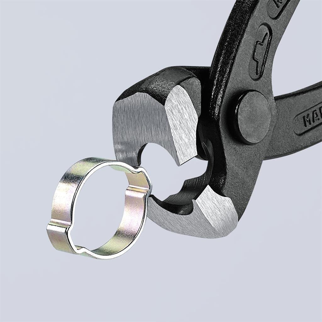 Клещи за скоби, червена ръкохватка 220мм, Knipex - K1099I220