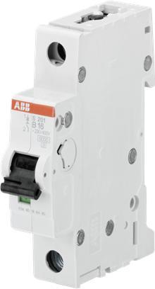 Автоматичен прекъсвач S201 1P 63A крива B 6kA ABB, 2CDS251001R0635