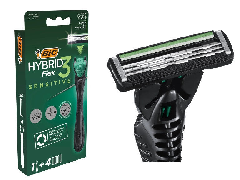 СИСТЕМА FLEX3 HYBRID SENSITIVE БЛ1+4 НОЖЧЕТА BIC