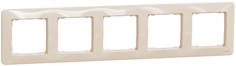 Рамка 5х цвят Крем Sedna SE, SCHNEIDER ELECTRIC, SDD312805