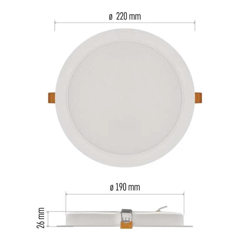 Луна LED DN220 24W 4000K 2400lm 120° 25000h IP20 RUBIC EMOS