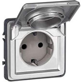 Контакт шуко с капак 16A IP55 Soliroc Legrand, LEGRAND, 77835