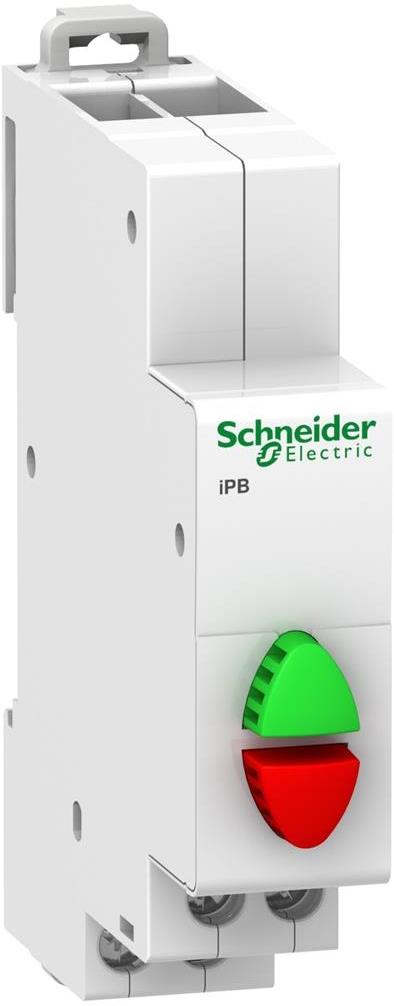 Модулен бутон двоен Acti 9 iPB 1NO-1NC зелен/червен SE, SCHNEIDER ELECTRIC НИСКО НАПРЕЖЕНИЕ, A9E18034