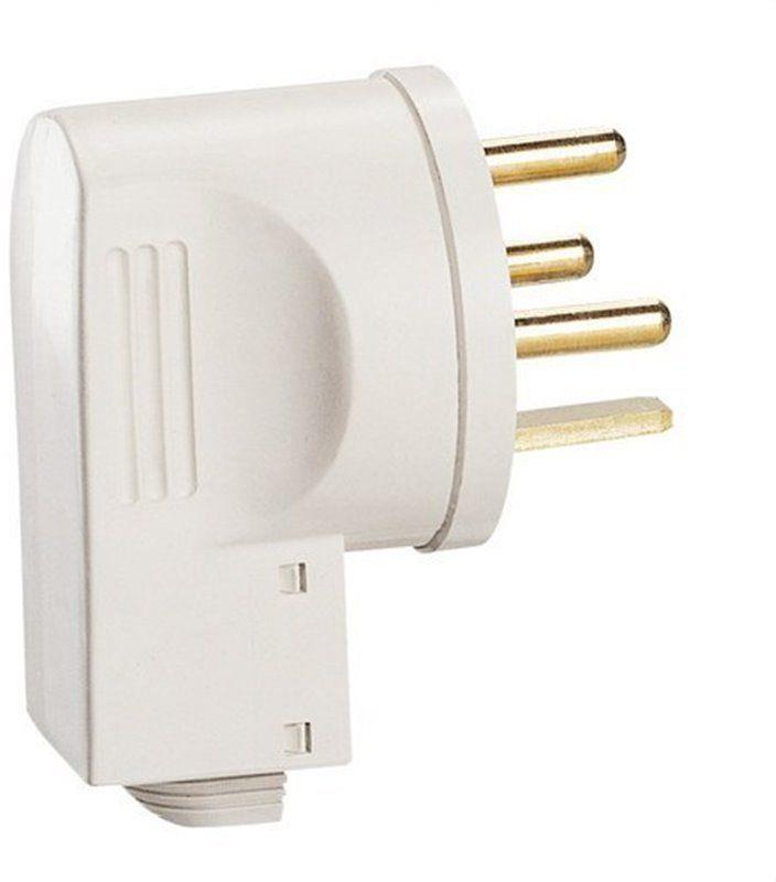 Щепсел френски стандарт 3P+E 20A цвят Бял Plexo Legrand, LEGRAND, 55155