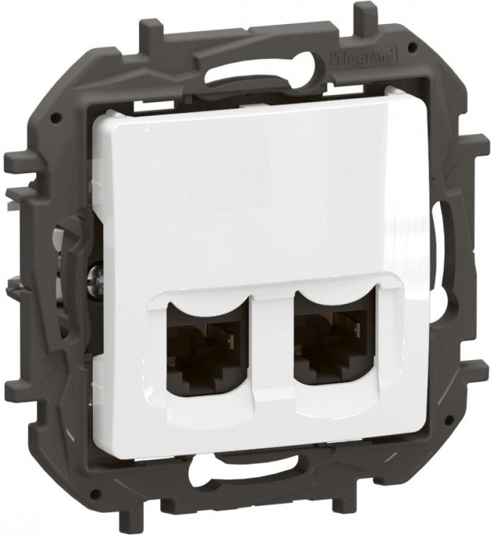 Розетка 2xRJ45 cat.6 FTP цвят Бял Niloe New Legrand, LEGRAND, NP4332WH