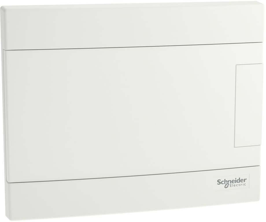 Табло за скрит монтаж 8 мод. Easy 9 EU с бяла плътна врата и Н и РЕ клеми SE, SCHNEIDER ELECTRIC НИСКО НАПРЕЖЕНИЕ, EZ9EUB108