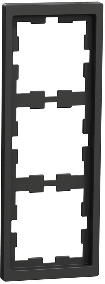 Рамка 3х цвят Антрацит System Design Merten SE, SCHNEIDER ELECTRIC, MEG4030-6534