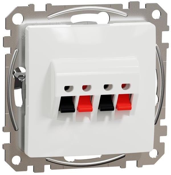 Розетка за тонколони двойна цвят Бял Sedna SE, SCHNEIDER ELECTRIC, SDD111411