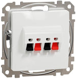 Розетка за тонколони двойна цвят Бял Sedna SE, SCHNEIDER ELECTRIC, SDD111411