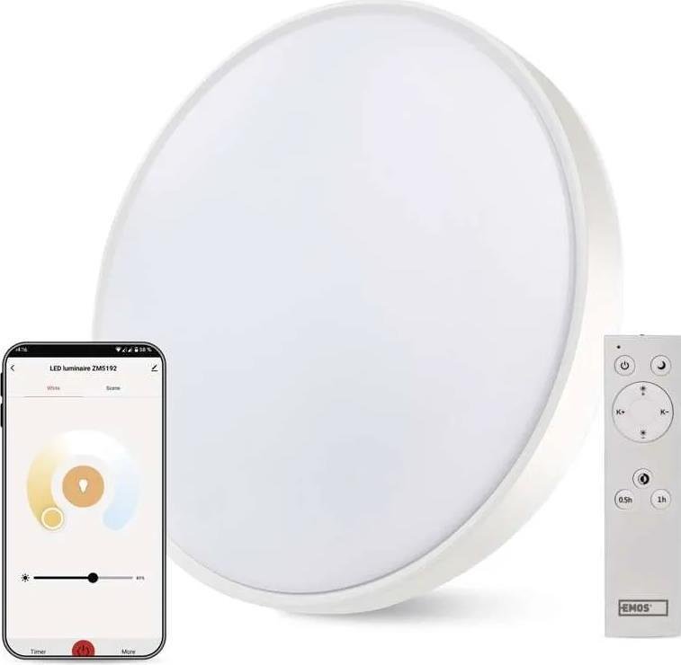 Плафон LED DN500 45W CCT 2700lm 115° димируем 30000h IP20 Wi-Fi GoSmart EMOS
