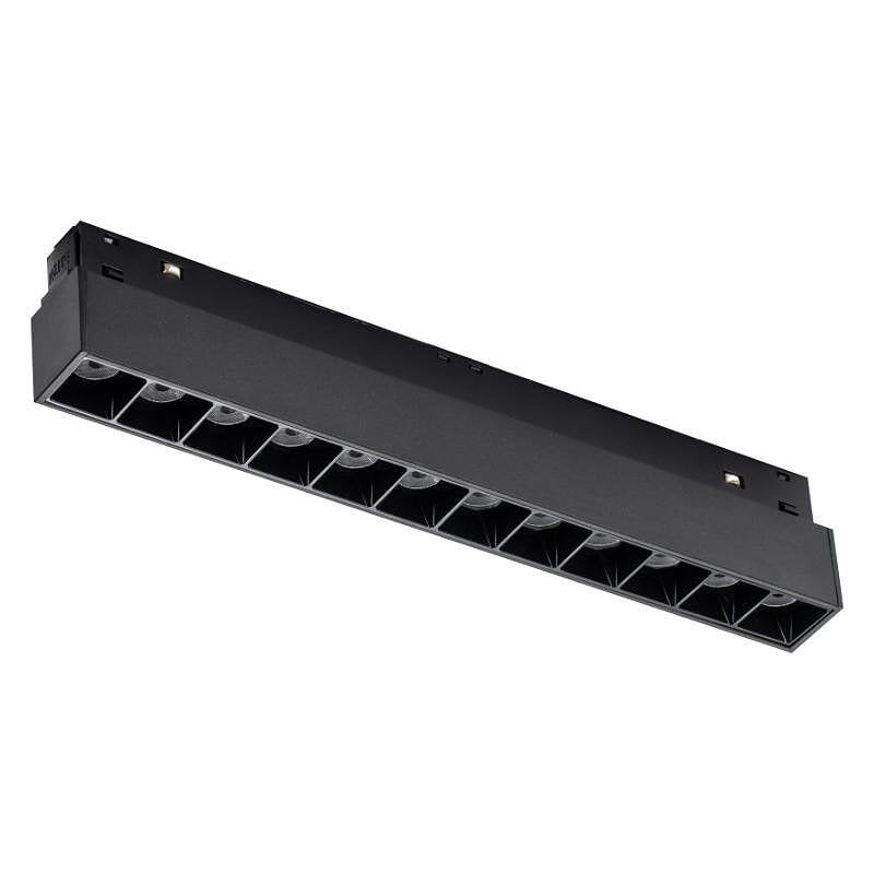 Линейна магнитна лампа за релсова система M-LINE, черна, 12 W, 960 lm, 4000 K, DPM, MTL-SPL-12W-B