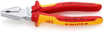 Комбинирани клещи усилени, хромирани, VDE 1000V жълто-червена ръкохватка 200мм, Knipex - K0206200