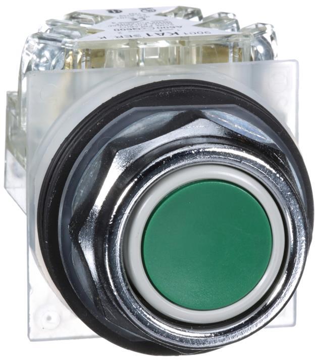 Бутон сглобен зелен 1NO-1NC IP66 Ø30mm K SE, SCHNEIDER ELECTRIC НИСКО НАПРЕЖЕНИЕ, 9001KR1GH13