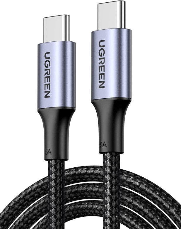 ПЛЕТЕН USB-C/USB-C КАБЕЛ 5А 100W ДЪЛЖИНА 1М US316 UGREEN