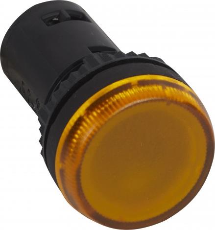 Сигнална лампа LED монолитна жълта 230Vac Ø22mm Legrand, LEGRAND НИСКО НАПРЕЖЕНИЕ, 24614
