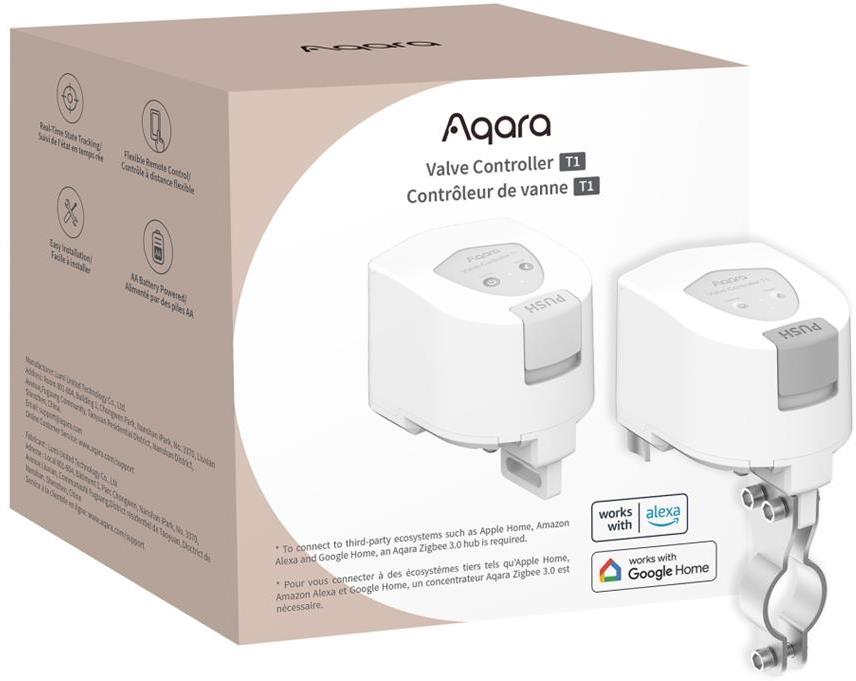 Задвижване за спирателен кран с батерия Aqara Valve T1 - 6195, AQARA, VC-X01D